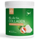 Pokusa RawDietLine Kollageen - kollageen koertele ja kassidele, valmistatud ookeanikaladest, toetab lihaseid, liigeseid, nahka ja k&uuml;&uuml;si.