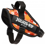 Julius - K9 IDC Powerharness Lilled - k&otilde;rge kvaliteediga rakmed koertele, lillemustriga - Mini - Mini