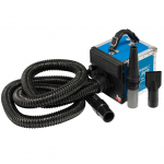 Chris Christensen Kool Pup alumiiniumist f&ouml;&ouml;n 1000W - vaikne, kerge ja kaasaskantav laual f&ouml;&ouml;n reguleeritava &otilde;huvooluga, alumiiniumkorpus - sinine