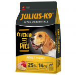 Julius - K9 Vital Essentials Kana ja Riis T&auml;iskasvanud - t&auml;isv&auml;&auml;rtuslik koeratoit, kana riisiga