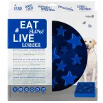 Eat Slow Live Longer Star L - koerte ruudukujuline kauss, mis aeglustab s&ouml;&ouml;mist, t&auml;hed