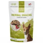 Pokusa Natural Herbal Snacks - taimetoitlastele m&otilde;eldud taimseid maiuseid koertele, mis toetavad seedes&uuml;steemi t&ouml;&ouml;d.