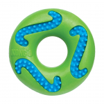 KONG Squeezz Goomz Ring (14 cm) - kummist r&otilde;ngas koertele, millel on igemeid masseerivad v&auml;ljaulatuvad osad