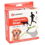 Flamingo Diran Jogging Rihm Fluo - jooksurihm koeraga jooksmiseks, l&ouml;&ouml;ke neelava amortisaatoriga