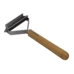 Bamboo Groom pusade eemaldamise kamm 17 hambaga - bambusest pusade eemaldamise kamm koertele ja kassidele, 17 konksu