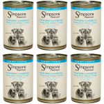 Simpsons Premium Four Bird Casserole - wet food for dogs, with poultry and vegetables, grain-free