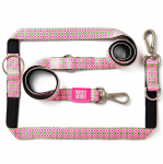 Max & Molly Multi-rakmed Retro - Reguleeritav koerarihm, huvitav muster, 200cm