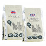 Simpsons Premium Cat Adult 90/10 Segaliha ja Kala - toit kassidele, linnuliha ja kala