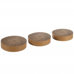 Flamingo kassi asenduskraapimispost 3tk - papist kraapimisalus kassinaeriga, t&auml;itepakend kuusnurga ja kolmnurga m&auml;nguasjadele