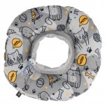 Biglo lemmikloomade taastumise pehme koonus Light - pehme krae koertele ja kassidele, helehall