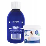 Show Tech Ei Rohkem Pisaraplekke 250ml + Silmap&uuml;hkmed 100tk - plekieemalduskomplekt koerte ja kasside silmade all