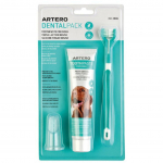 Artero Dental Pack - koerte hammaste puhastamise komplekt, s&otilde;rmehari ja hambapasta