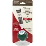 TropiClean Enticers KONG Dental Ball - komplekt: koerte hammaste puhastusgeel ja KONG pall