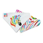 Max&Molly p&ouml;&ouml;ratav bandana Magic Zebra - koera bandana, kahepoolne, vikerkaare sebra muster