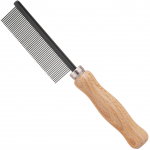 HPP inglise antistaatiline kamm puidust k&auml;epidemega - tihe