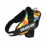 Julius - K9 IDC Powerharness Crazy - kvaliteetne rakmed, koera rakmed, hullumeelne muster