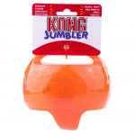 KONG Jumbler Ball L/XL - v&auml;ga suur piiksuv pall koertele, k&auml;epidemetega