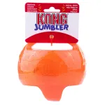 KONG Jumbler Ball L/XL - v&auml;ga suur piiksuv pall koertele, k&auml;epidemetega