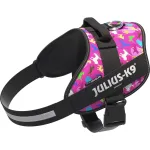 Julius - K9 IDC Powerharness Dogz - koerte rakmed koos helkuritega, v&auml;rvilise kutsikamustriga