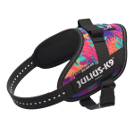 Julius - K9 IDC Powerharness Vibe - koerarakmed helkuritega, palmimustriga - Mini - Mini