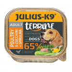 Julius - K9 Linnuliha Suvik&otilde;rvitsa ja Spirulinaga - t&auml;isv&auml;&auml;rtuslik m&auml;rgtoit koertele, linnuliha, suvik&otilde;rvits ja spirulina