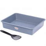 Kassiliivakast Basic - avatud liivakast kassidele, koos k&uuml;hvliga