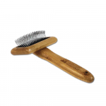 Bamboo Groom Slicker Brush V&auml;ike - bambusest slicker-hari v&auml;ikestele koertele ja kassidele