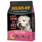 Julius - K9 H&uuml;poallergeenne Lambaliha ja Riis T&auml;iskasvanud Koertele - h&uuml;poallergeenne koeratoit, lambaliha riisiga - PROMOTSIOON parim enne kuup&auml;eva t&otilde;ttu