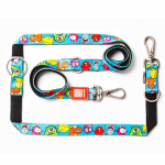 Max & Molly Multi-Leash Little Monsters - reguleeritav rihm koertele, huvitava mustriga, 200cm
