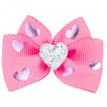 Blovi Bow Glamour v&auml;rviline lips s&uuml;damekestega, kaunistatud h&otilde;bedase s&uuml;damekiviga