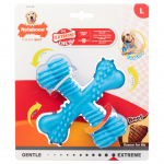 Nylabone Extreme X-kujuline veiselihamaitseline n&auml;rimism&auml;nguasi - vastupidav n&auml;rimism&auml;nguasi koertele, veiselihamaitsega