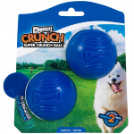 Chuckit! Super Crunch Ball M (6,4 cm) - kr&otilde;mpsuv, praksuv kummipall koertele - 2 tk