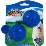 Chuckit! Super Crunch Ball M (6,4 cm) - kr&otilde;mpsuv, praksuv kummipall koertele - 2 tk