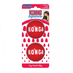KONG Signature Ball M (6cm) - sile, kummist pall koertele, piiksuga