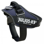 Julius - K9 IDC Koerarakmed Teksap&uuml;ksid - k&otilde;rgekvaliteedilised rakmed koertele teksasinises v&auml;rvitoonis