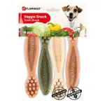 Flamingo Veggie Sn&auml;kid - koerte n&auml;rimiskondid hambaharja kujul