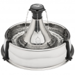 PetSafe Drinkwell 360 roostevabast terasest lemmikloomade purskkaev - suur purskkaev kassidele ja koertele, valmistatud roostevabast terasest, 5 veevooluga