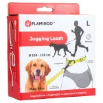 Flamingo Diran Jogging Rihm Fluo - jooksurihm koeraga jooksmiseks, l&ouml;&ouml;ke neelava amortisaatoriga