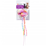 Flamingo Kass Howi Pall Lintidega - kummipall kassidele, karvade, lintide ja kellukestega
