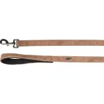 Flamingo Leash Delu - koerarihm &ouml;koloogilisest nahast, pehmendatud k&auml;epide, 100cm