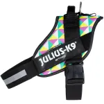 Julius - K9 IDC Powerharness Retro - koerarakmed helkuritega, v&auml;rviliste kolmnurkadega
