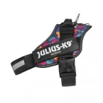 Julius - K9 IDC Powerharness Mixed Hearts - k&otilde;rge kvaliteediga rakmed koertele v&auml;rviliste s&uuml;damete disainiga
