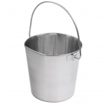 Show Tech Pail Flat Side - roostevabast terasest &auml;mber, millel on lame k&uuml;lg, puuride jaoks - 8,5L