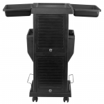 Gabbiano 100C - hooldussalongi kapp, lukustatav, ratastel, 38x39x87, kandikud, 15 sektsiooni