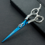 Excalibur Shears Blue Poseidon - k&otilde;rgekvaliteedilised sirged k&auml;&auml;rid, elegantselt kaunistatud