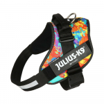 Julius - K9 IDC Powerharness Crazy - kvaliteetne rakmed, koera rakmed, hullumeelne muster