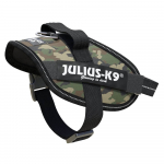 Julius - K9 IDC Powerharness Kamuflaaž - k&otilde;rgekvaliteediline rakmed koertele kamuflaaži/khaki v&auml;rvi - Mini - Mini