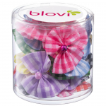 Blovi ruudulised lipsud 25tk - ruudulised koeralipsud, helmestega, elastsel kinnitusega