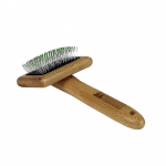 Bamboo Groom pehme slicker-hari v&auml;ike - bambusest slicker-hari turvaliste piidega, v&auml;ikestele koertele ja kassidele
