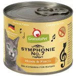 GranataPet Symphonie - k&otilde;rge lihasisaldusega kassitoit, kana ja kala